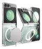 Funda Para Galaxy Z Flip 4 Magsafe Hybrid Clear Magnetic Protección Militar Transparente